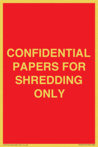 CONFIDENTIAL PAPERS FOR SHREDDING ONLY